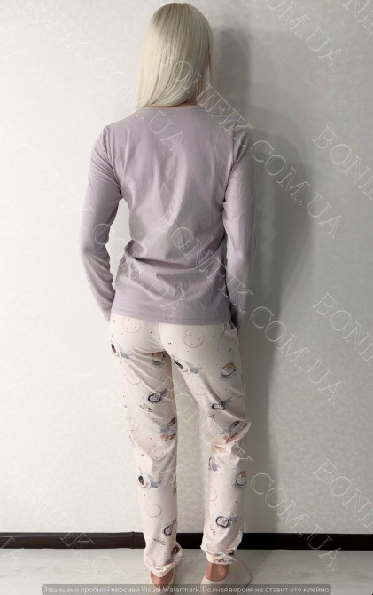 Женская пижама с рисунком "Teodora" (16206) (арт. 1297) Кривий Ріг - зображення 2