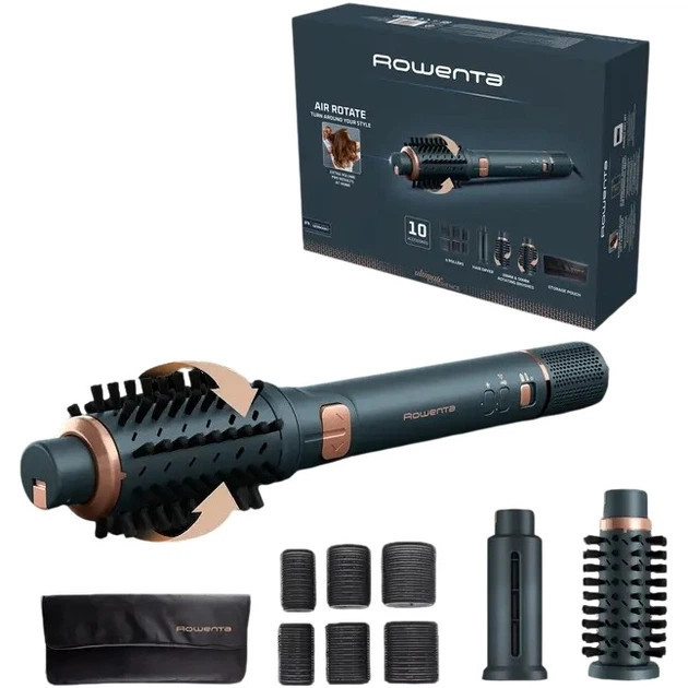 Фен-щетка Rowenta UB9920E0 1300 Вт синий Київ - зображення 10