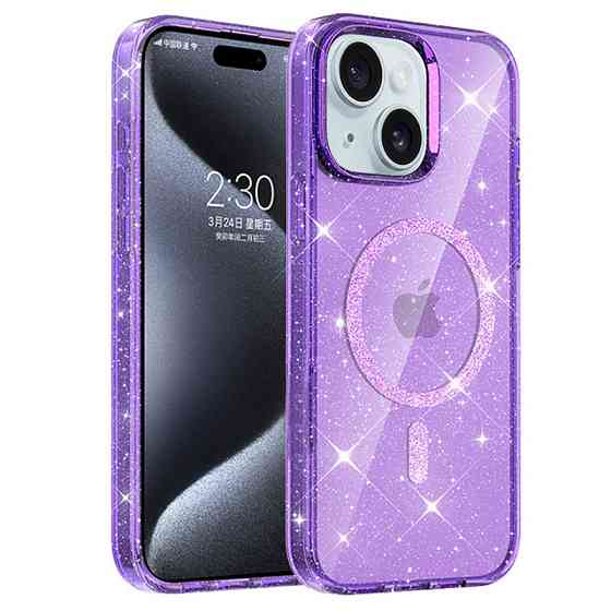 Чехол TPU Eclipse Sparkle (MagFit) для Apple iPhone 15 (6.1") Херсон