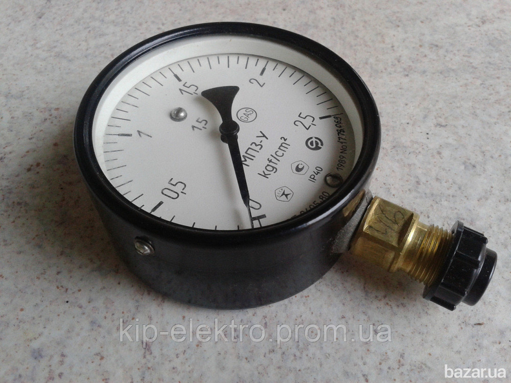 Манометр показывающий МП3-У (МП-3У, МП3У, МП 3У) - радиальный штуцер (РШ) Киев - изображение 1