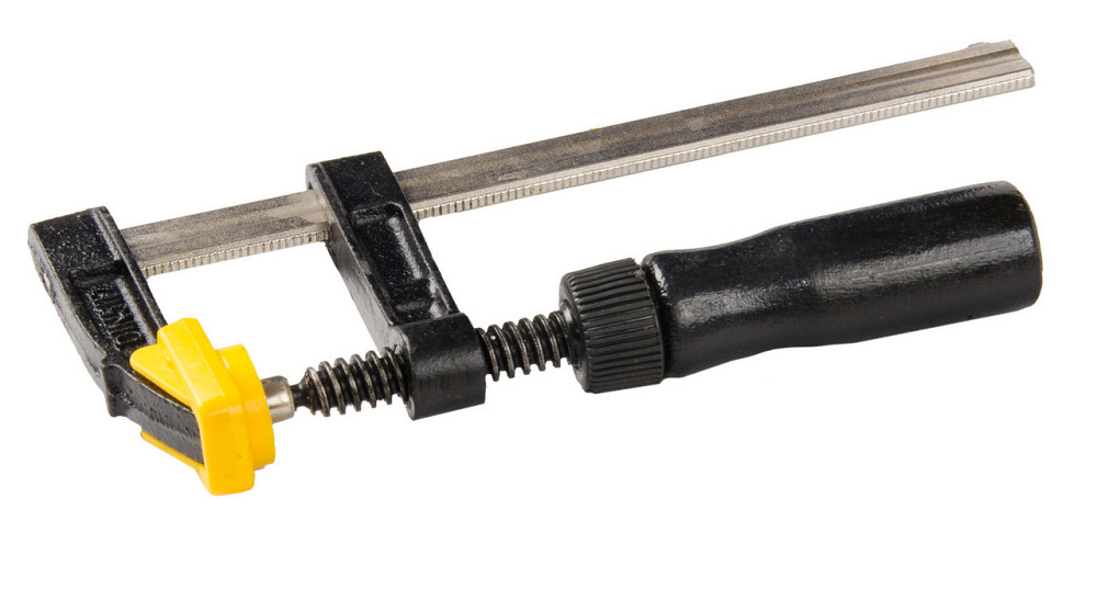 Струбцина столярная MASTERTOOL F-Type 150х50 мм 1700 Н деревянная ручка DIN 5117 07-0000 Харьков - изображение 1