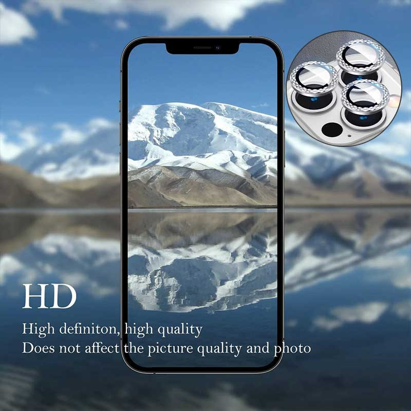 Защитное стекло Metal Shine на камеру (в упак.) для Apple iPhone 14 Pro (6.1") / 14 Pro Max (6.7") Херсон - изображение 4