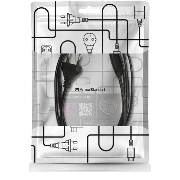 Кабель живлення ArmorStandart CEE 7/16 - С7 1.8м black (ARM73123) Харьков - изображение 3