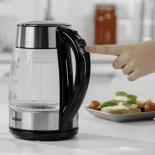 Электрочайник Zelmer ZCK8026 1,7 л серебристый Киев - изображение 2
