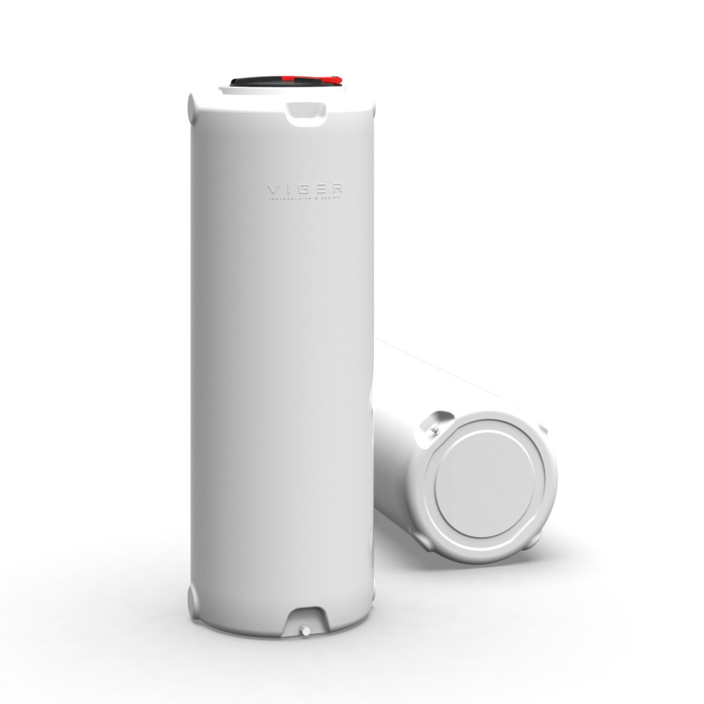 Емкость 1000 л узкая вертикальная Viger белая Київ - зображення 3