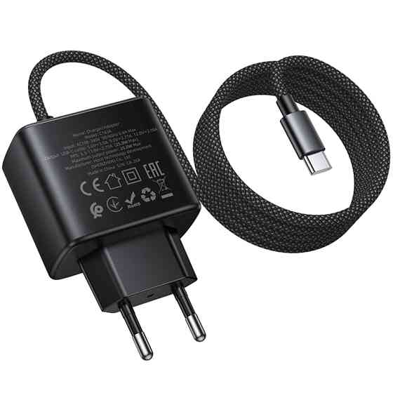 СЗУ Hoco C163A New PD25W (1USB-C) + встроенный кабель Type-C Херсон