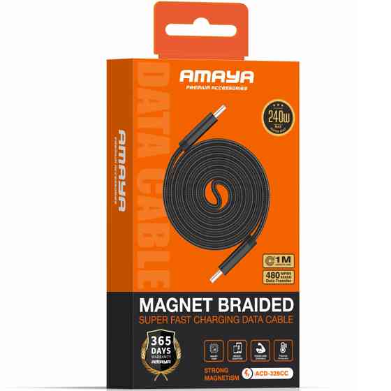 Дата кабель Amaya 328CC Type-C to Type-C 240W (1m) Херсон