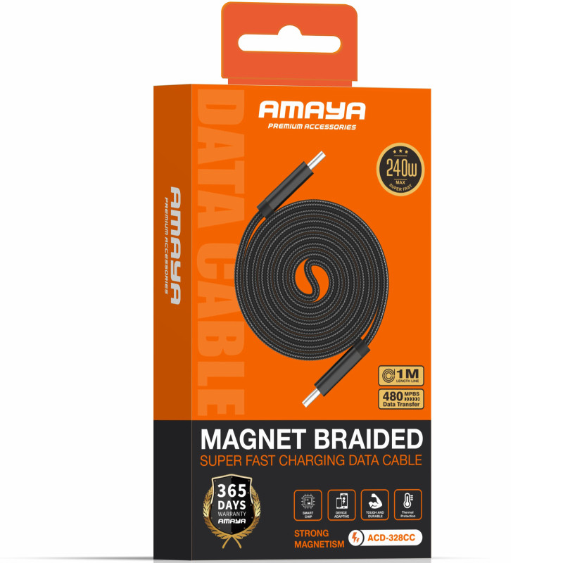 Дата кабель Amaya 328CC Type-C to Type-C 240W (1m) Херсон - зображення 2