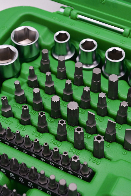 Профессиональный набор инструмента 1/4", 3/8", 1/2" 216ед. TOPTUL GCAI216R Харків - зображення 4