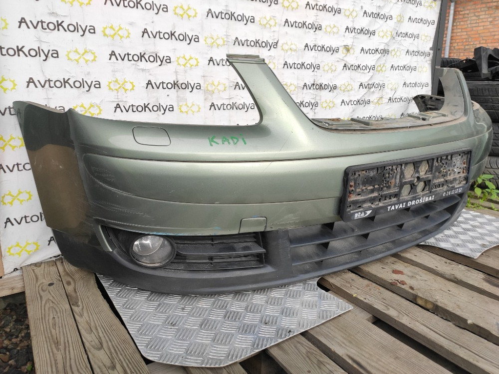 Бампер передний с туманками VW Caddy 2004-2010 Ковель - зображення 3