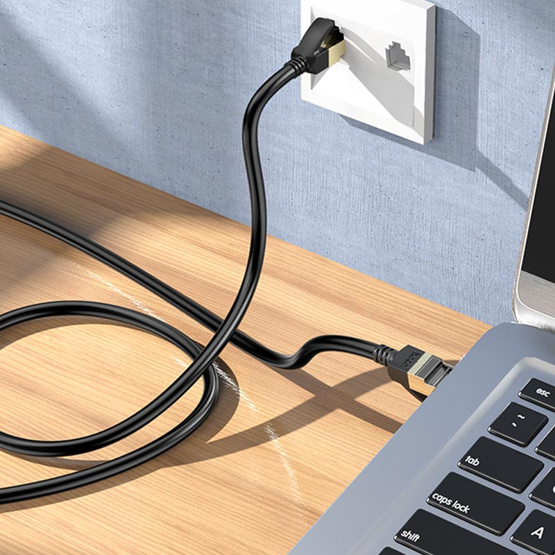 Кабель (патч-корд) Hoco US02 Level pure copper gigabit ethernet (5m) Херсон - зображення 7