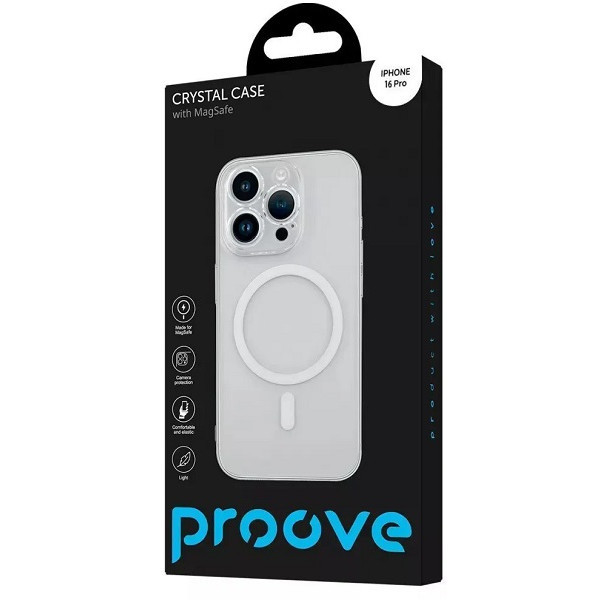 Чохол Proove Crystal Case with Magnetic Ring для iPhone 16 Pro Прозорий (PCCCIP16P001) Харків - зображення 2