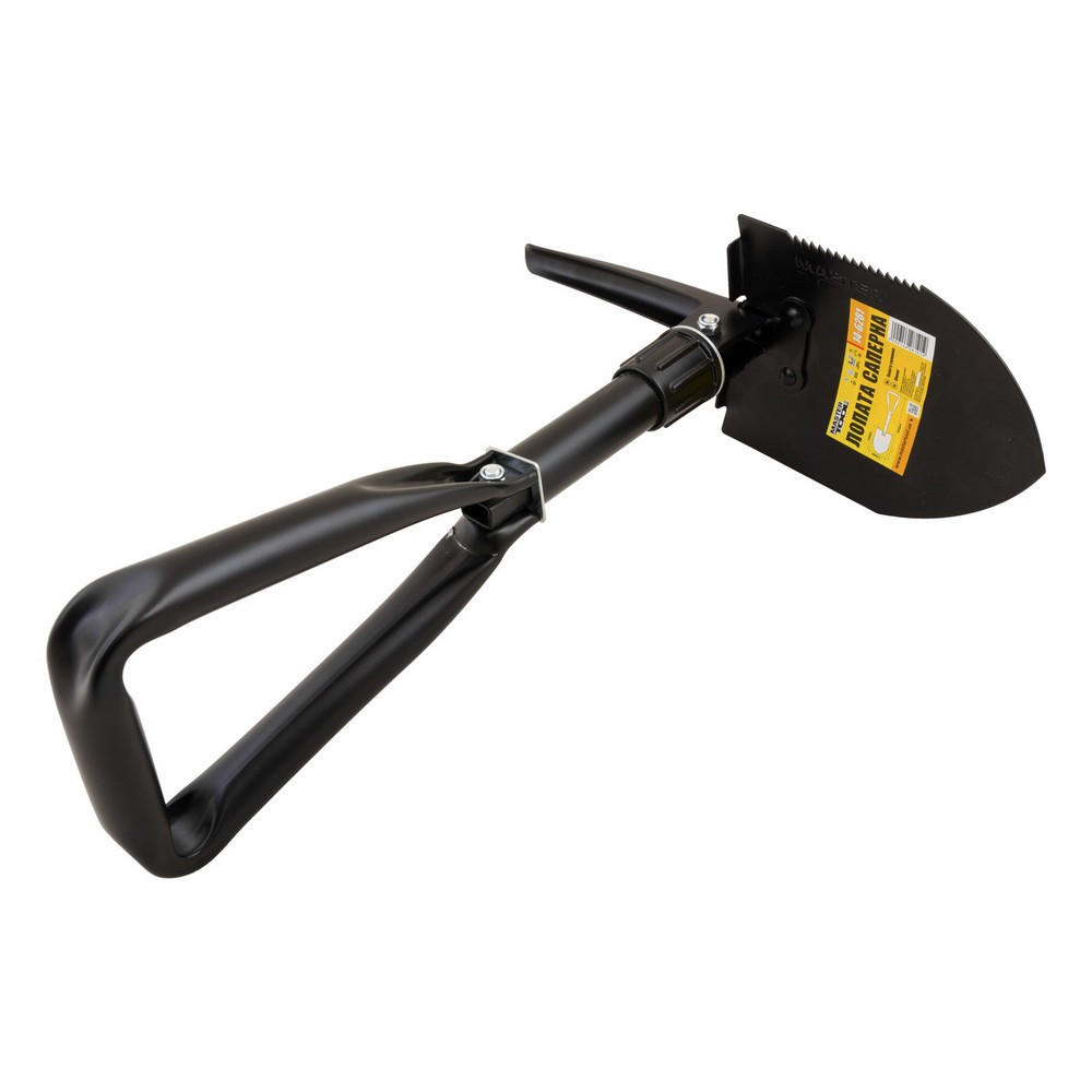 Лопата саперная MASTERTOOL 110х160х460 мм складная с чехлом 14-6281 Харьков - изображение 2