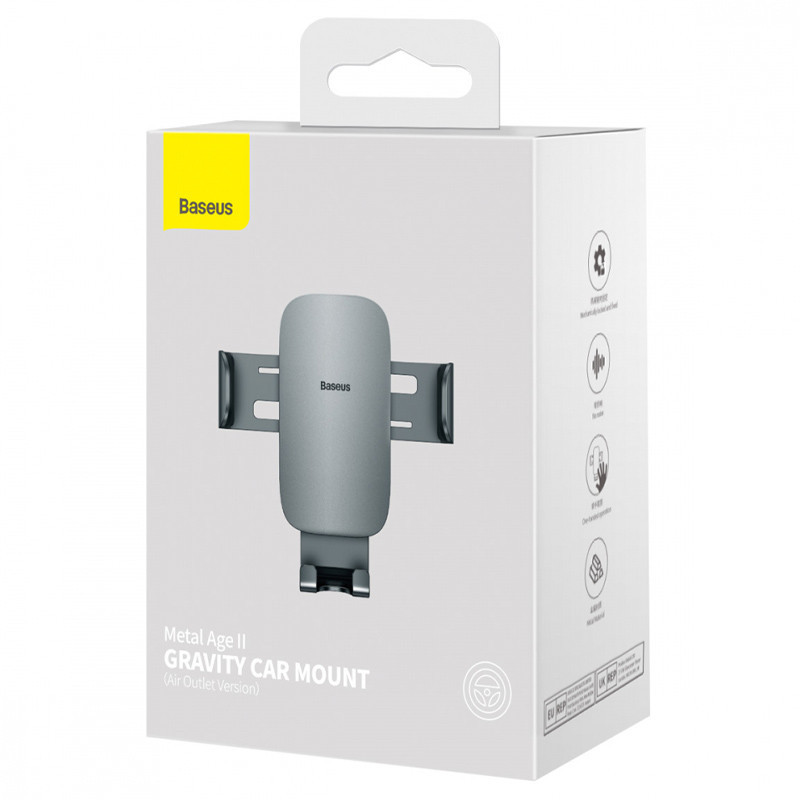 Автодержатель Baseus Metal Age 2 Gravity Car Mount (Air Outlet Version) (SUJS00001) Херсон - изображение 6