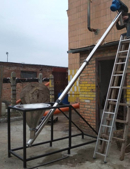 Трубчатый винтовой конвейер, транспортер для ягод D250 L4000 Луцьк - зображення 8