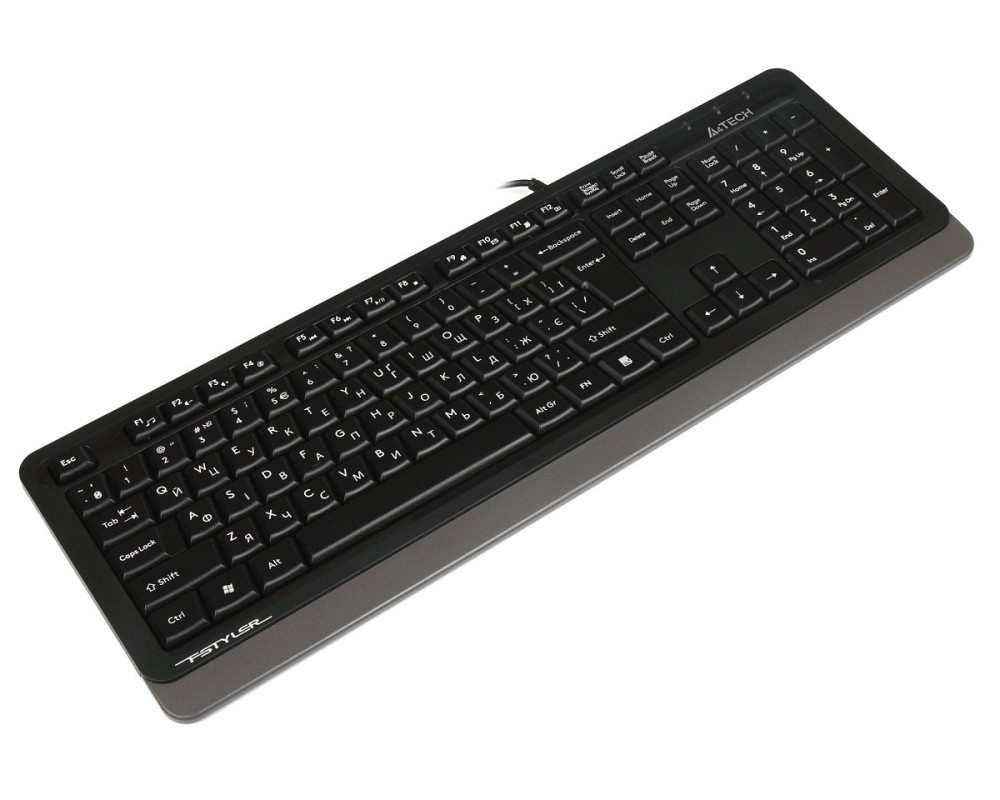 Клавиатура компьютерная проводная A4Tech Fstyler FKS10(Grey) серая Київ - зображення 4