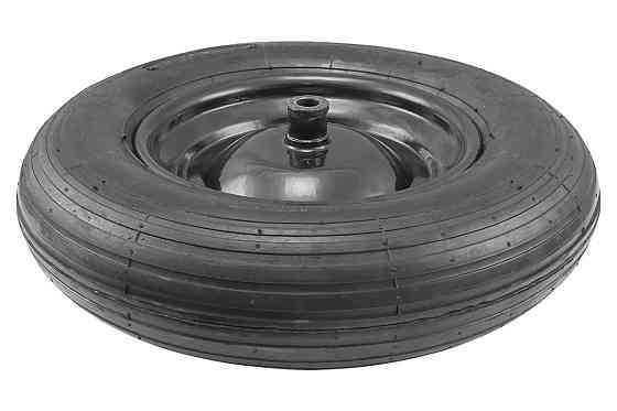 Колесо пневматическое с камерой MASTERTOOL PN 3.5х8 Ø 37 см металлический диск подшипник 79-9842 Харків