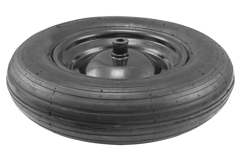 Колесо пневматическое с камерой MASTERTOOL PN 3.5х8 Ø 37 см металлический диск подшипник 79-9842 Харків - зображення 2
