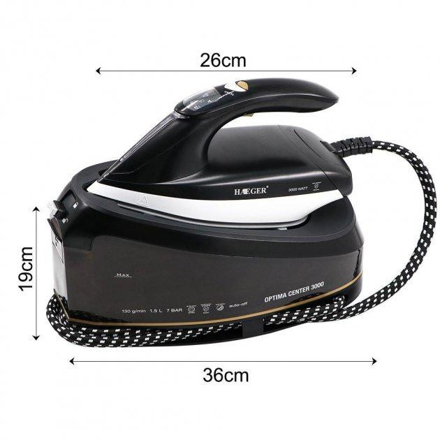 Утюг паровой Haeger HG-1242GI 3000 Вт Київ - зображення 7