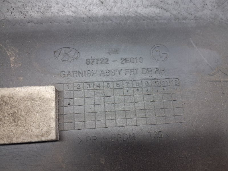 Накладка двери Hyundai Tucson JM 2.0 DIESEL D4EA 2004 перед. прав. (б/у) Київ - зображення 7