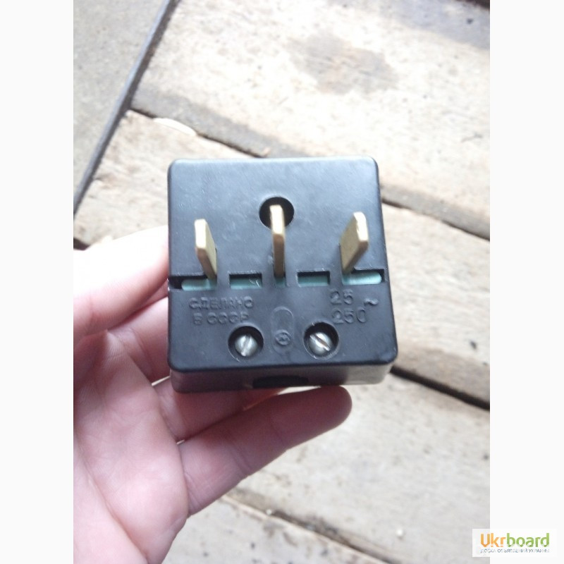 Вилки ВШ-П-20-25/220У4, промышленные, ТУ 16-526. 385-75, 25а. 220в. Харків - зображення 3