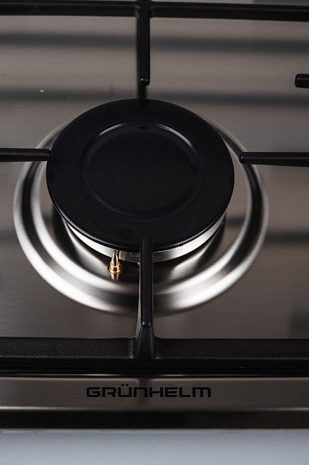 Газовая варочная поверхность GRUNHELM GHIW 0229 MI WOK (2 конфорки, нержавейка, газ контроль) 143076 Київ - зображення 6