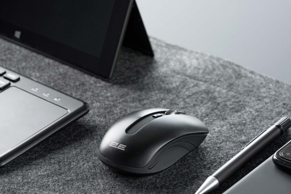 Мышь компьютерная безпроводная 2Е WL 2E-MF217WB черная Київ - зображення 3