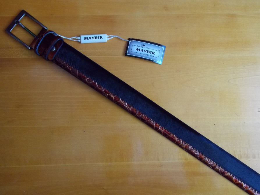 Брючный ремень кожаный новый Харків - зображення 3