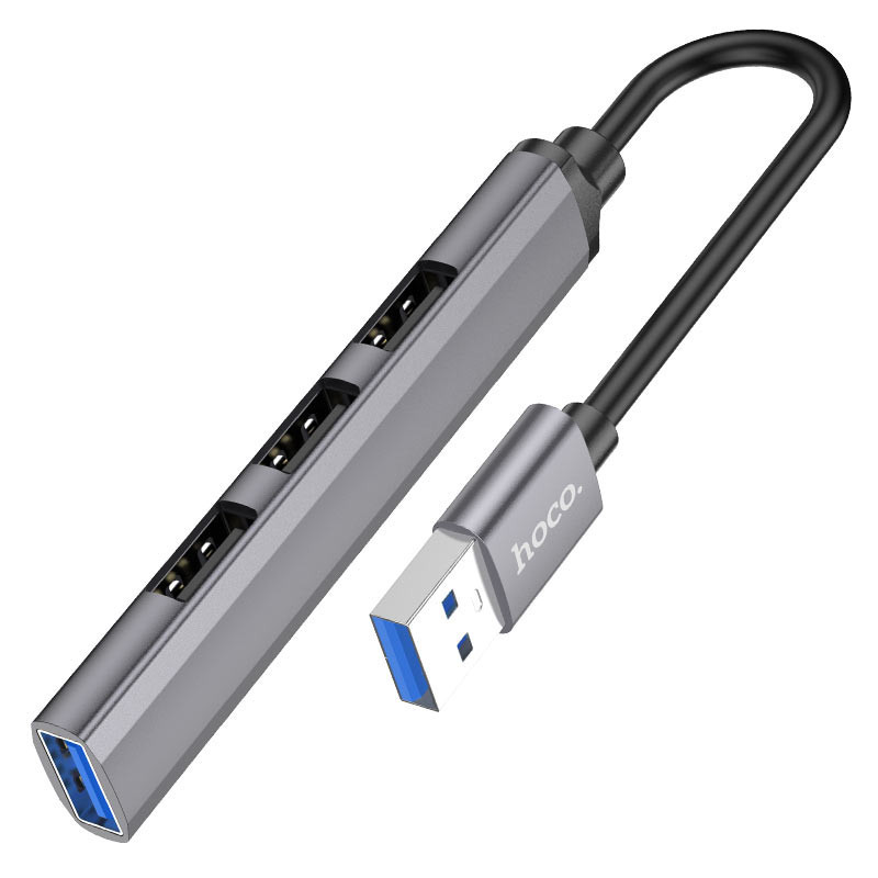 Переходник Hoco HB26 4in1 (USB to USB3.0+USB2.0*3) Херсон - зображення 1