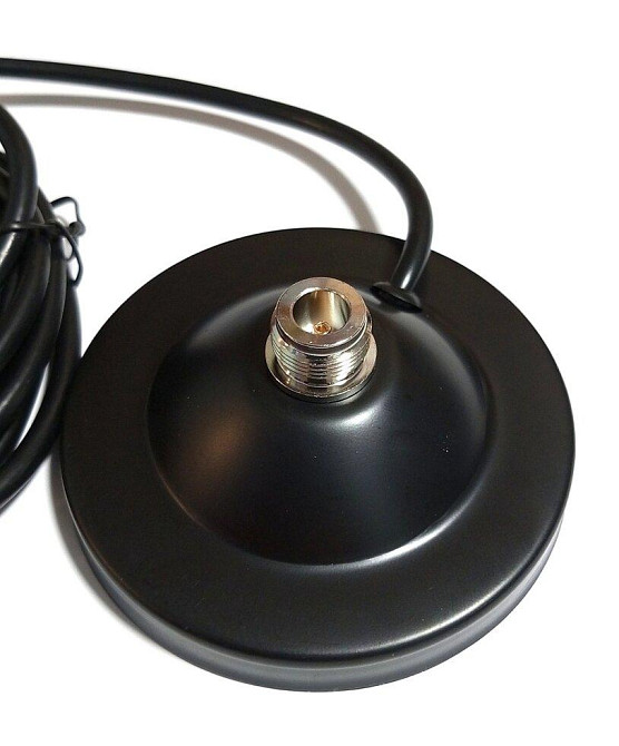 Магнитное основание для антенн, диаметр 9 см с N-female, кабель RG58U 3 метра c RP SMA (83042) Дніпро - зображення 3