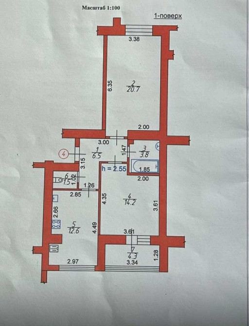 Продам 2-х кім. квартиру в новобудові, автономне опалення -65 м2. Луцьк - зображення 7