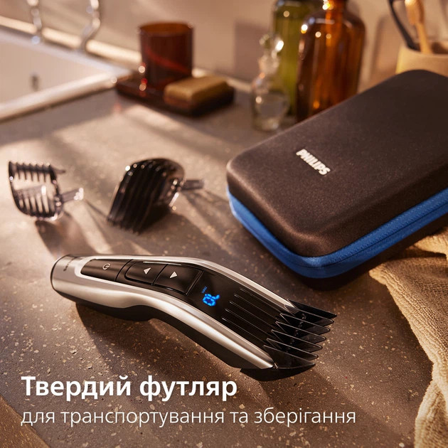 Машинка для стрижки волос Philips серии 9000 HC9420/15 серебристая Киев - изображение 10