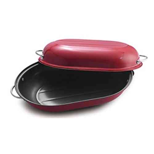 Гусятница с крышкой Stenson MH-4454 39.3х27х7 см Київ