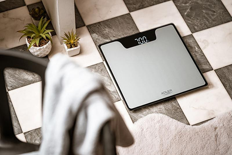 Ваги електронні підлогові Adler AD-8174s 180 кг сірі Київ - зображення 1