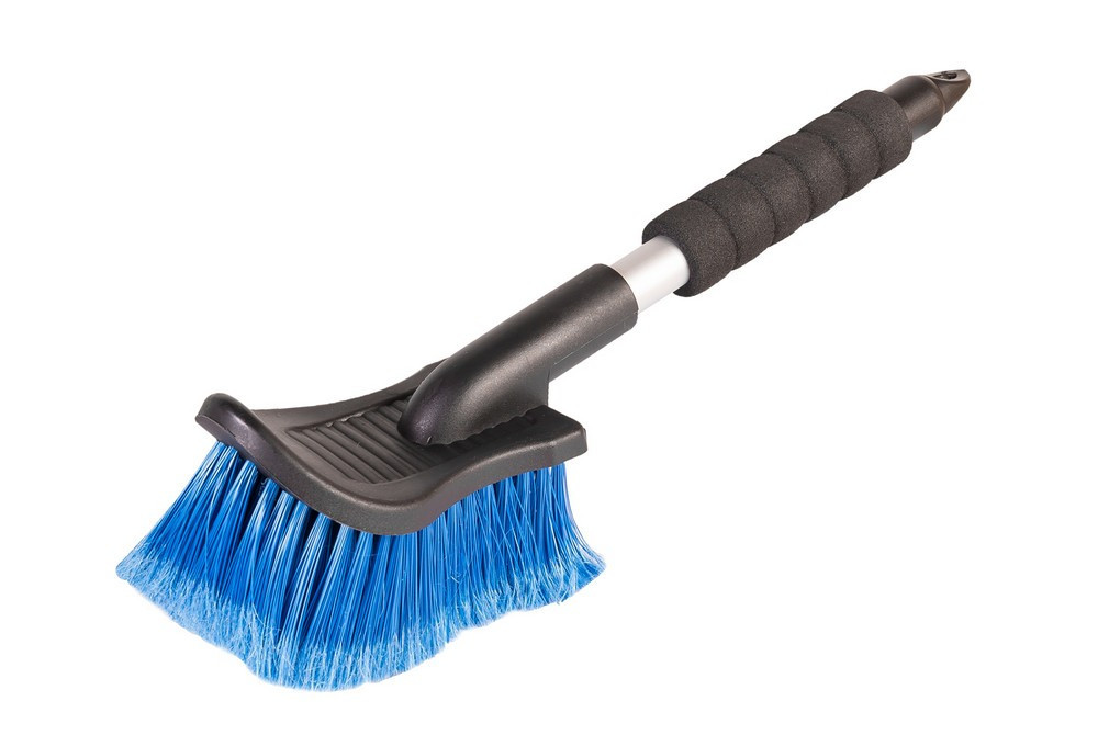 Щетка для мойки автомобильная MASTERTOOL 90х175 мм с алюминиевой ручкой 400 мм 84-0016 Харків - зображення 1