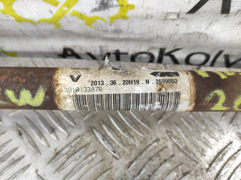 Полуось левая Renault Scenic III 1.5 dci 2009-2016 (391013387R) Ковель - изображение 3