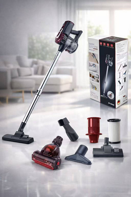 Пылесос ручной портативный с турбо щеткой Zepline ZP-00348-Violet 2600 Вт фиолетовый Киев - изображение 1