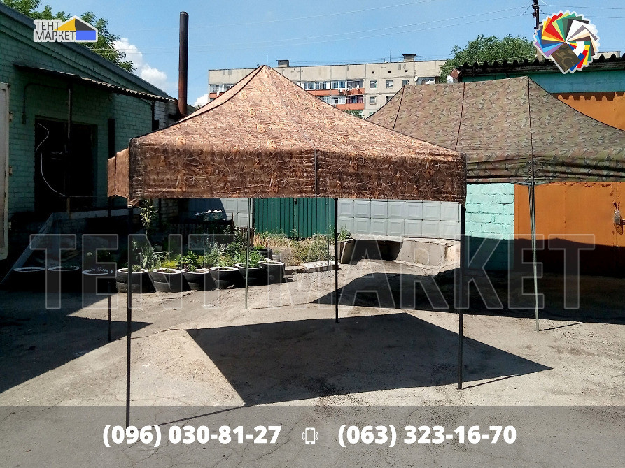 Шатер розсувний трансформер 3х3 Камуфляж - мобільні розкладні тенти намети виготовлення Запоріжжя - зображення 8