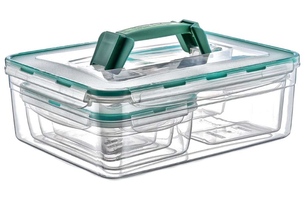 Набор контейнеров KOMBI SET с ручкой, общий обьем 9,5 л Київ - зображення 1