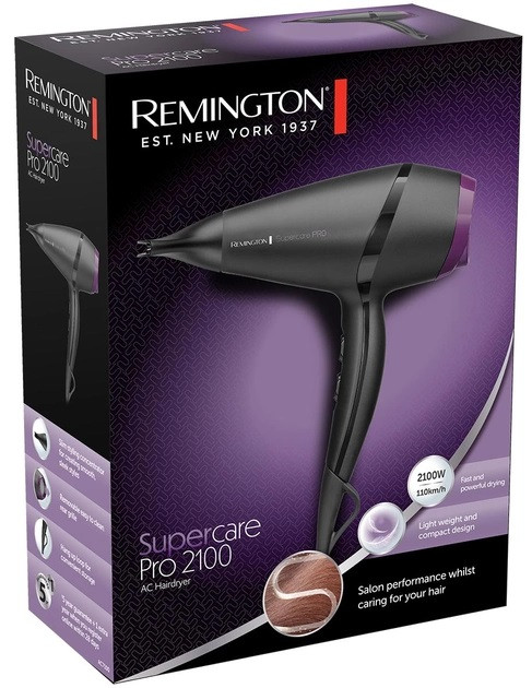 Фен Remington SuperСare PRO 2100 AС motor AС7100 2100 Вт черный Київ - зображення 7