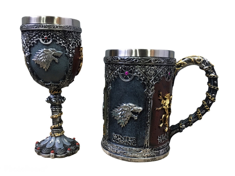 Подарочный Набор Гуртка Чашка Бокал 3 Волк Подарок (код 00518) Київ - зображення 3