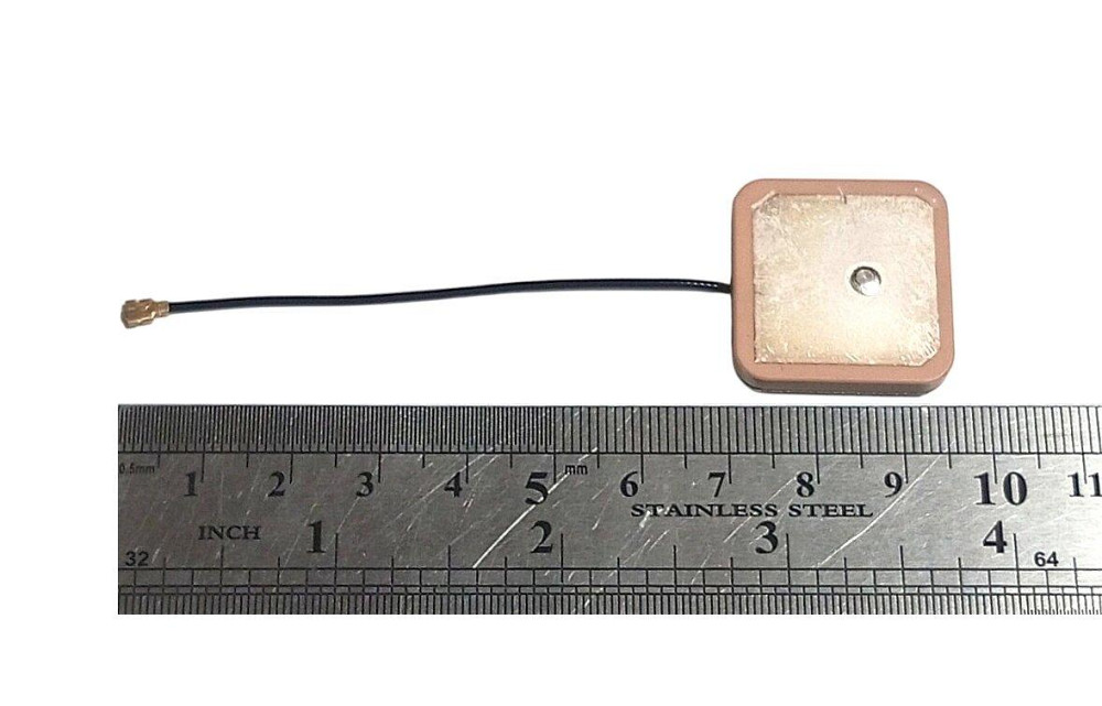 GPS антенна активная керамическая 1575MHz 28dBi 25х25 мм, с кабелем 7 см IPEX (10948) Дніпро - зображення 3