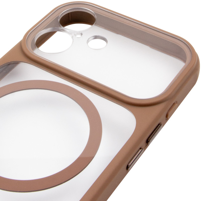 Чехол TPU+PC GETMAN Moon Clear with MagSafe для Apple iPhone 17 (6.3") Херсон - зображення 5