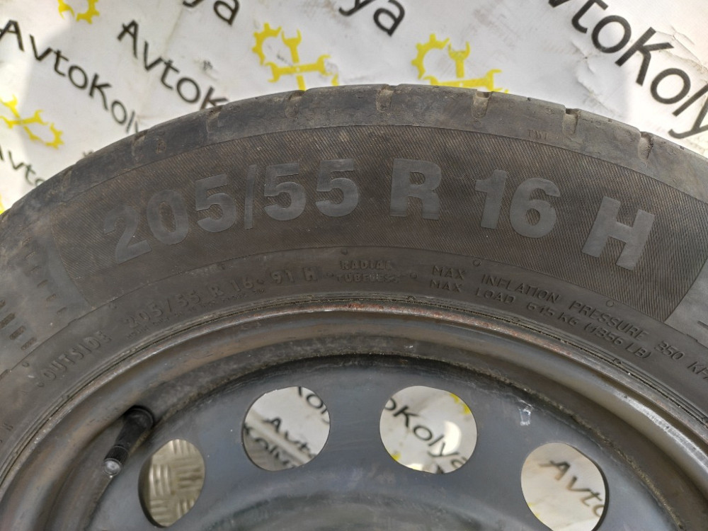 Диск металлический с шиной 205/55 R16 VW Caddy 2004-2015 Ковель - изображение 4