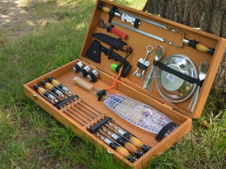 Шампура з дерев'яною ручкою.Набори на подарунок.Набір для чоловіка. Умань Умань - зображення 7