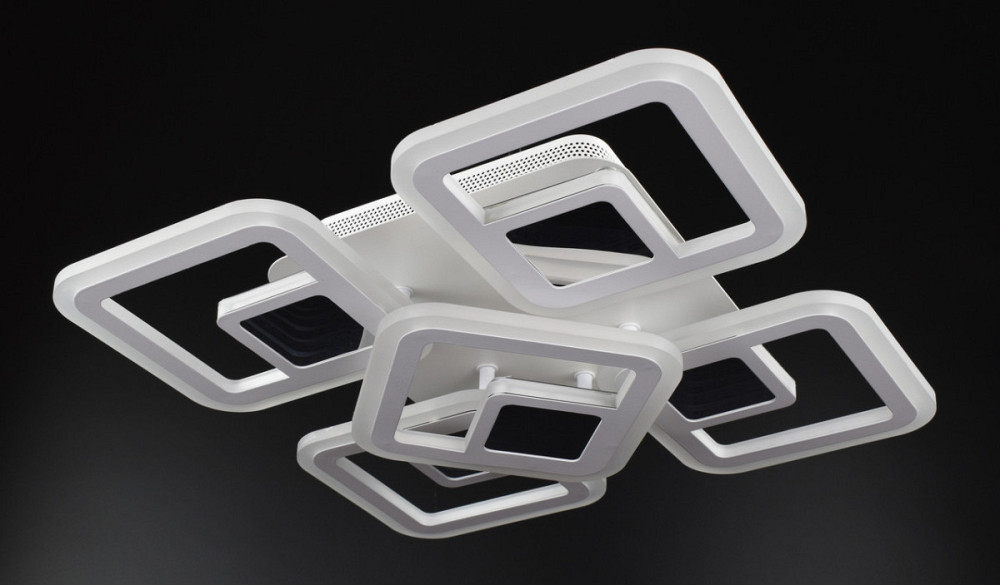 Люстра стельова LED з пультом A2720/4+1S-3D-wh Білий 10х40х40 см. Киев - изображение 1