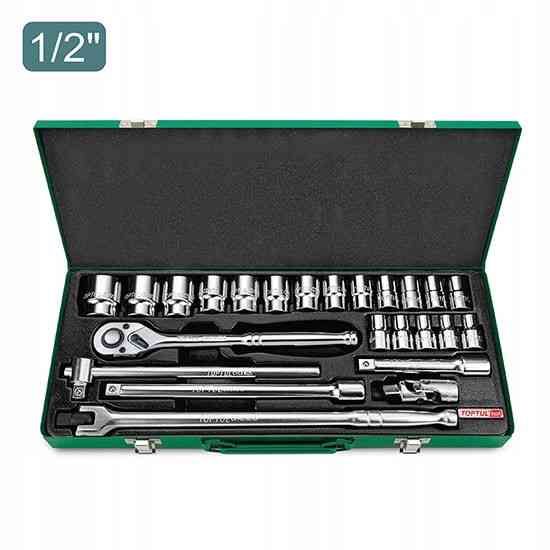 Набор инструмента головки с трещоткой TOPTUL 1/2" 24ед. (6-гр.) GCAD2401 Харьков