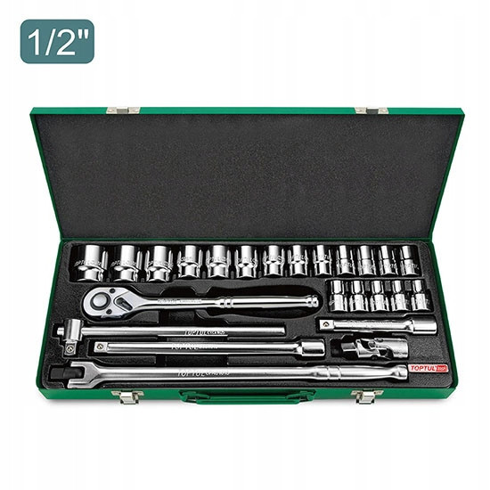 Набор инструмента головки с трещоткой TOPTUL 1/2" 24ед. (6-гр.) GCAD2401 Харьков - изображение 2