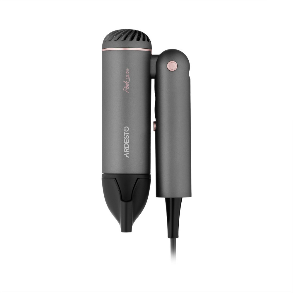 Фен Ardesto Pink Touch HD-R360PT 1300 Вт серый Київ - зображення 3