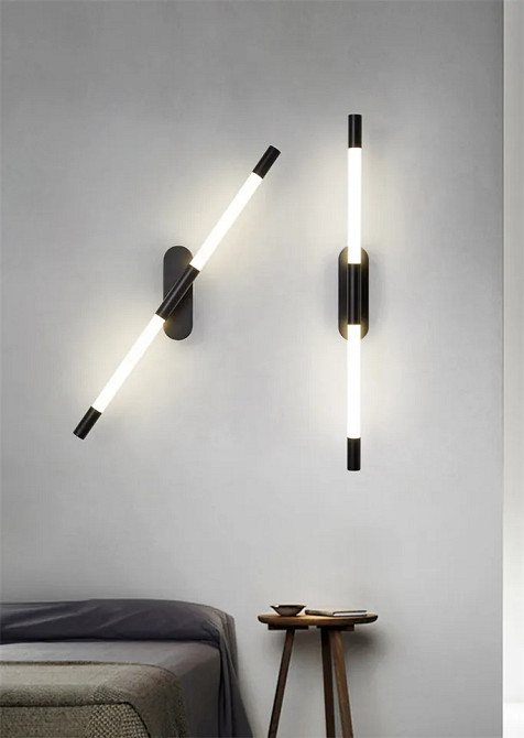 Бра настінна LED YG916/800-bk-k Чорний 7х5х80 см. Киев - изображение 1